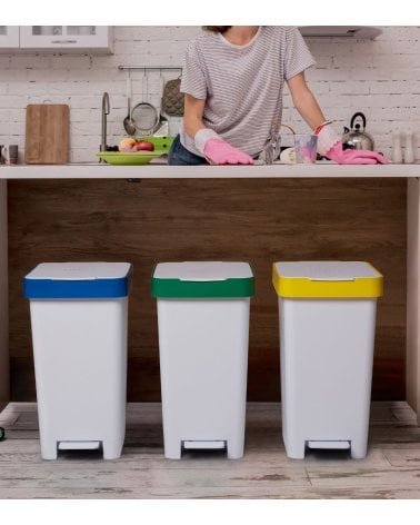 Cubo de Basura Ideal para Reciclaje con Pedal