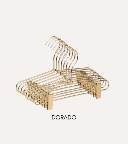 Percha con Pinzas de Aluminio