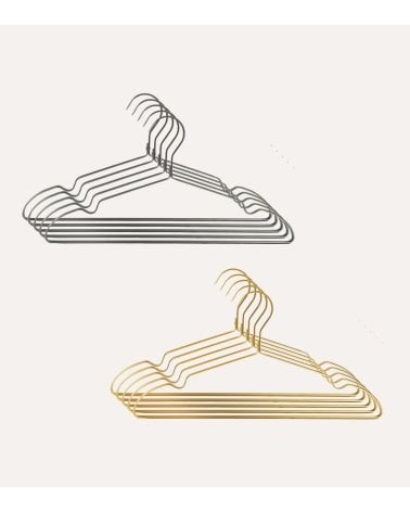 Set de 5 Perchas Zara de Aluminio