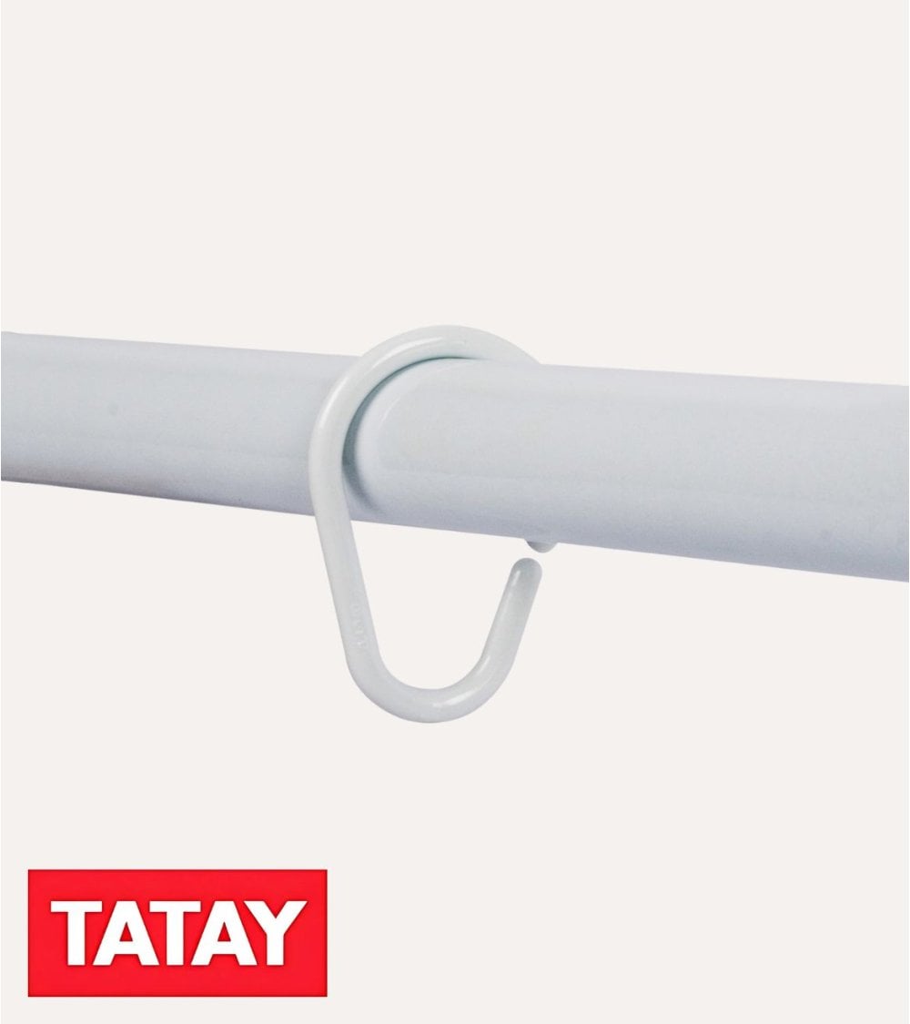 Set de 12 Anillas para Cortina de Baño de Plástico