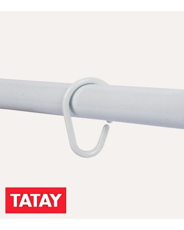 Set de 12 Anillas para Cortina de Baño de Plástico