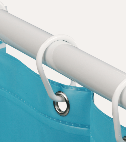 Set de 12 Anillas para Cortina de Baño de Plástico