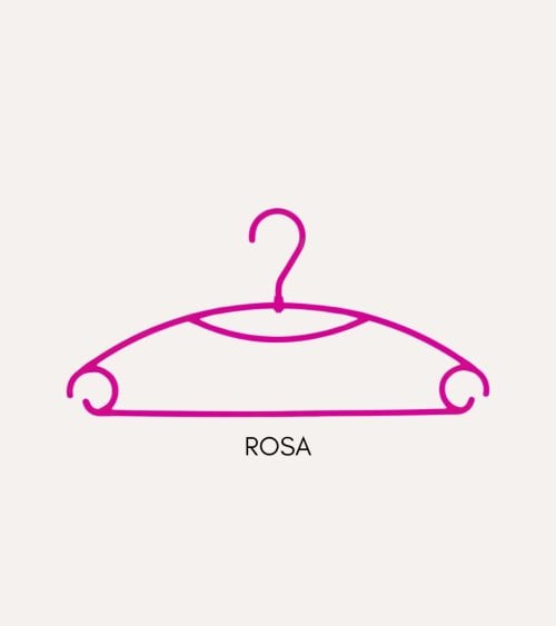 Set de 5 Perchas Giratorias de Colores de Plástico