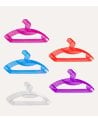 Set de 5 Perchas Giratorias de Colores de Plástico