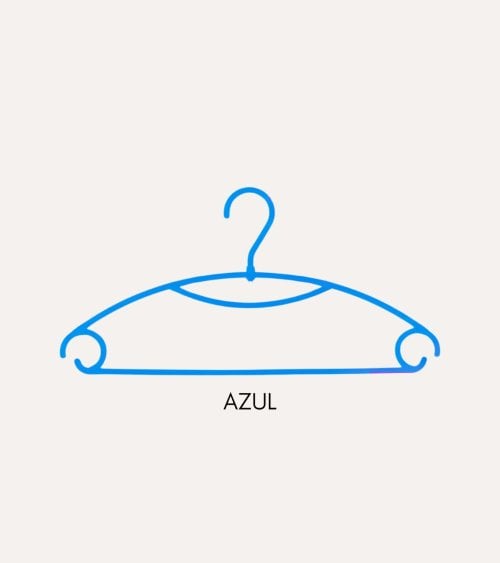 Set de 5 Perchas Giratorias de Colores de Plástico