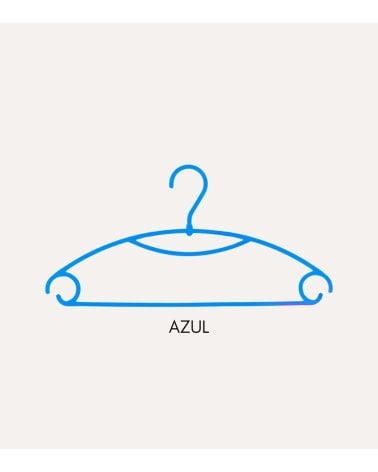 Set de 5 Perchas Giratorias de Colores de Plástico