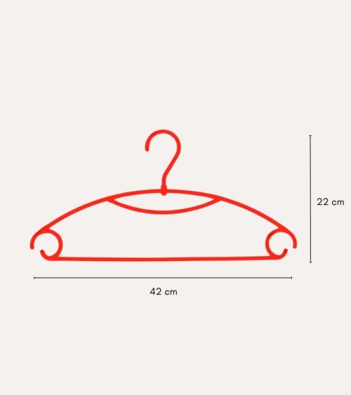 Set de 5 Perchas Giratorias de Colores de Plástico