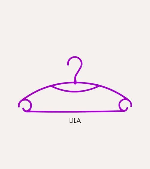 Set de 5 Perchas Giratorias de Colores de Plástico