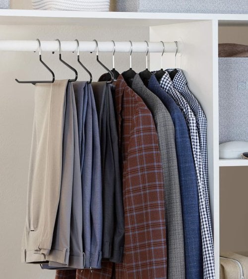 Percha para Pantalon con Lado Abierto de Metal