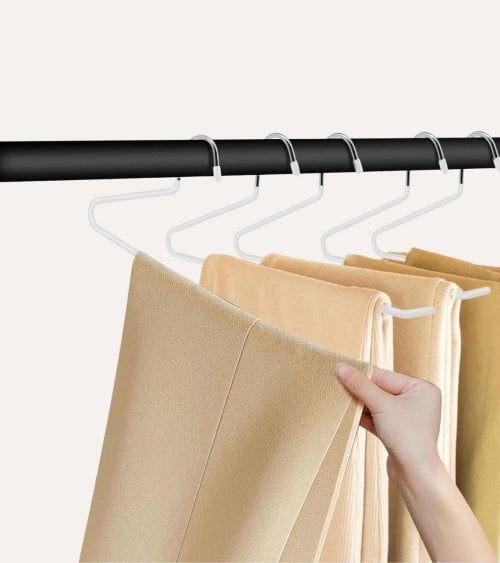 Percha para Pantalon con Lado Abierto de Metal