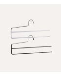 Percha para 2 Pantalones con Lado Abierto de Metal