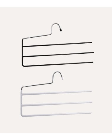 Percha para 3 Pantalones con Lado Abierto de Metal