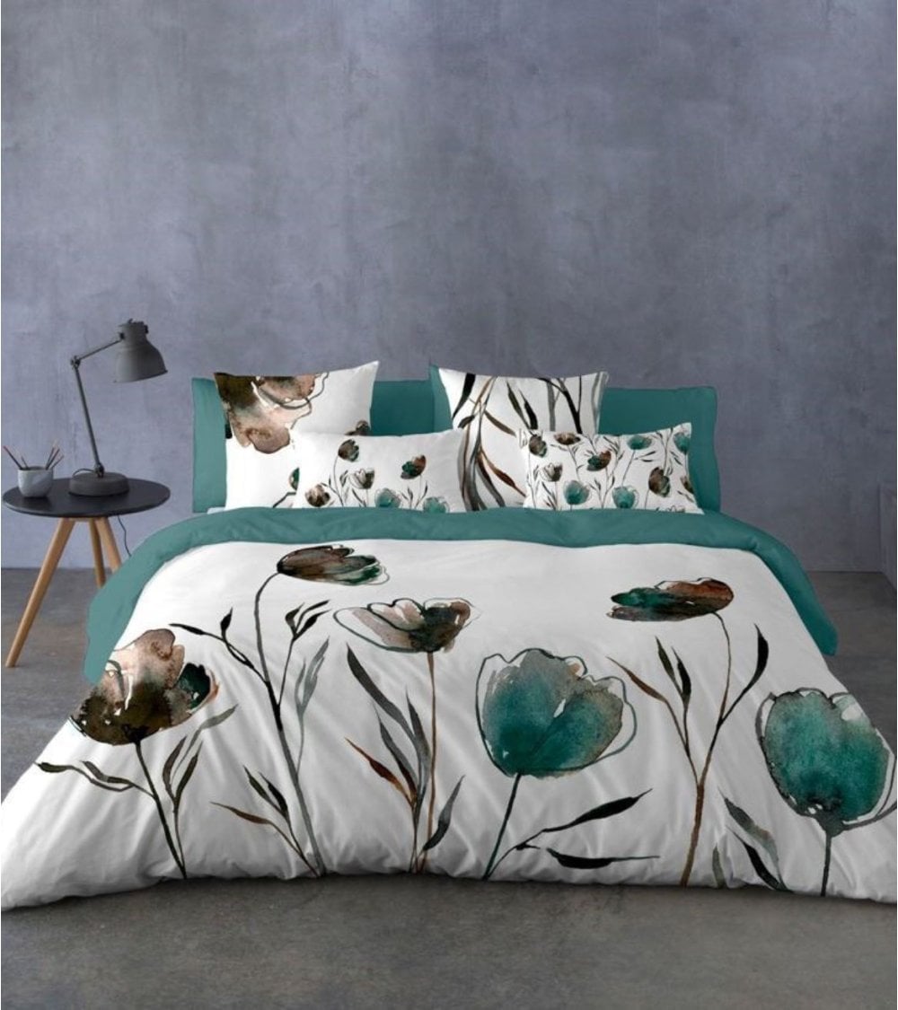 Funda Nórdica con estampado de Flores Larisa Naturals-1