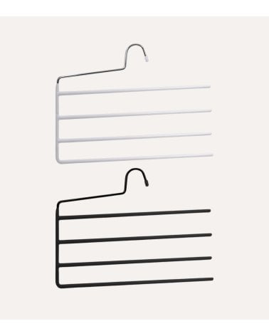 Percha para 4 Pantalones con Lado Abierto de Metal