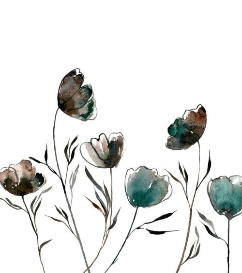 Funda Nórdica con estampado de Flores Larisa Naturals-3