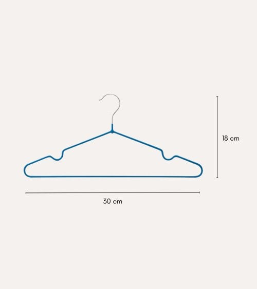 Set de 6 Perchas de Colores Infantil de Metal