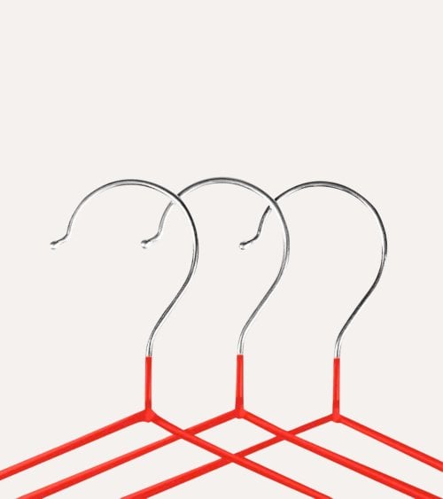 Set de 6 Perchas de Colores Infantil de Metal