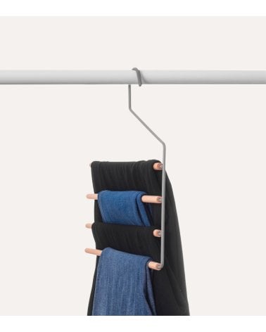 Percha para 4 Pantalones con Lado Abierto de Madera