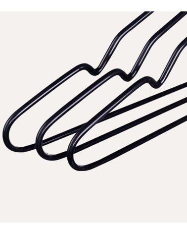 Set de 6 Perchas con Gancho Cromado de Metal