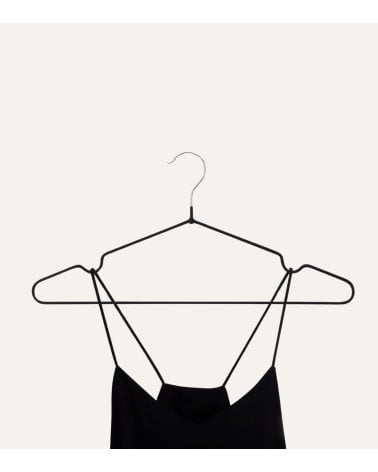 Set de 6 Perchas con Gancho Cromado de Metal