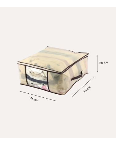 Guardatodo con Cremallera y Asas de Tela