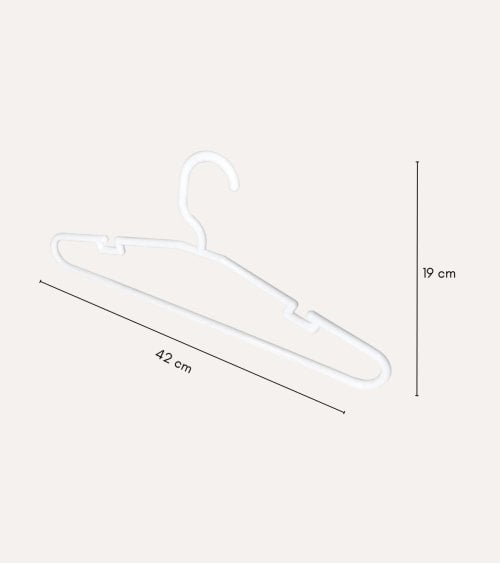 Set 5 Perchas Stilo de Plástico