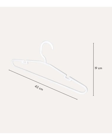 Set 5 Perchas Stilo de Plástico