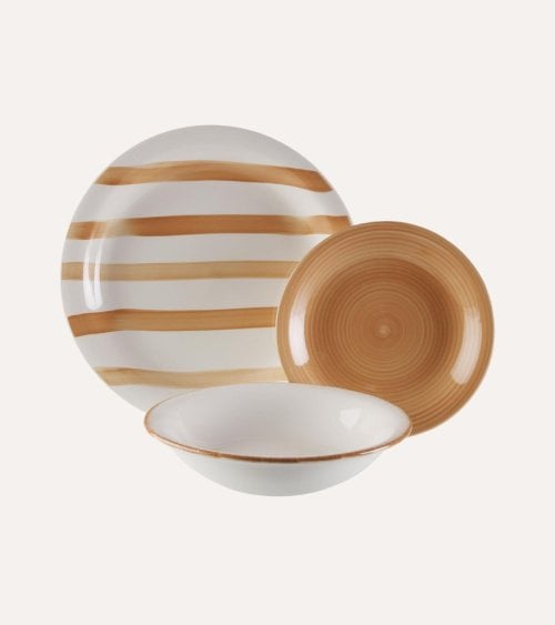 Vajilla de 18 Piezas Ligia de Dolomita