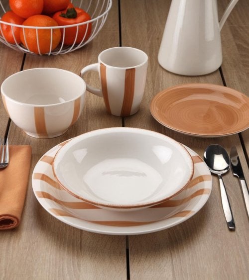 Vajilla de 18 Piezas Ligia de Dolomita