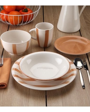 Vajilla de 18 Piezas Ligia de Dolomita