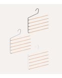 Percha para 5 Pantalones con Lado Abierto de Madera