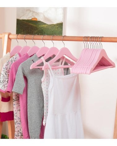 Percha Antideslizante Infantil de Madera