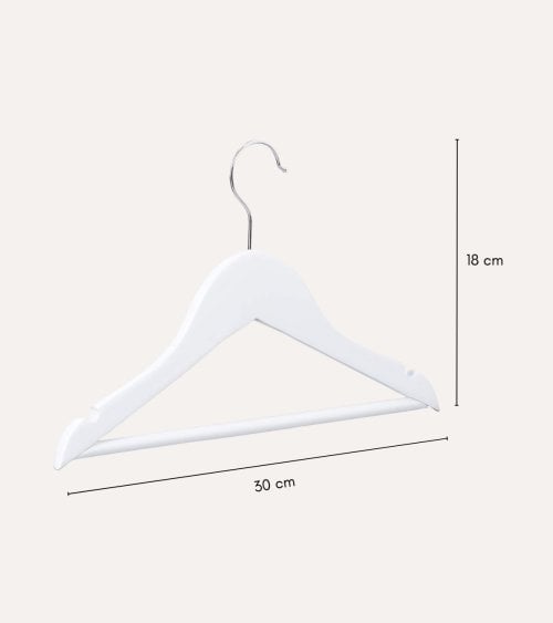 Set de 3 Perchas Básicas Infantil de Madera