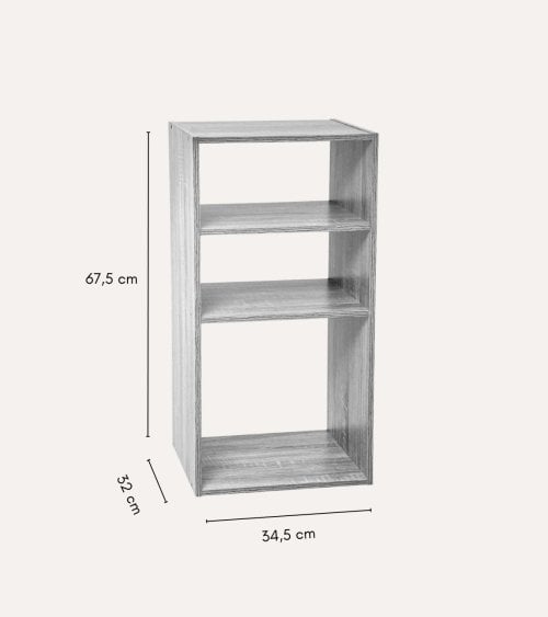Estantería de 2+1 Módulos  Mix n'modul de Madera