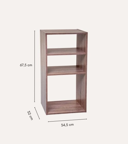Estantería de 2+1 Módulos  Mix n'modul de Madera