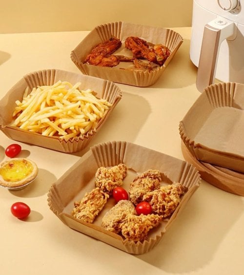 Set de 50 Moldes para Airfryer de Papel