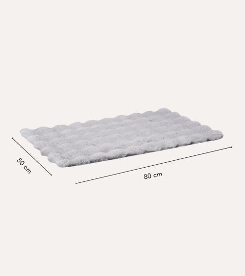 Alfombra de Baño Peluda con Base Antideslizante