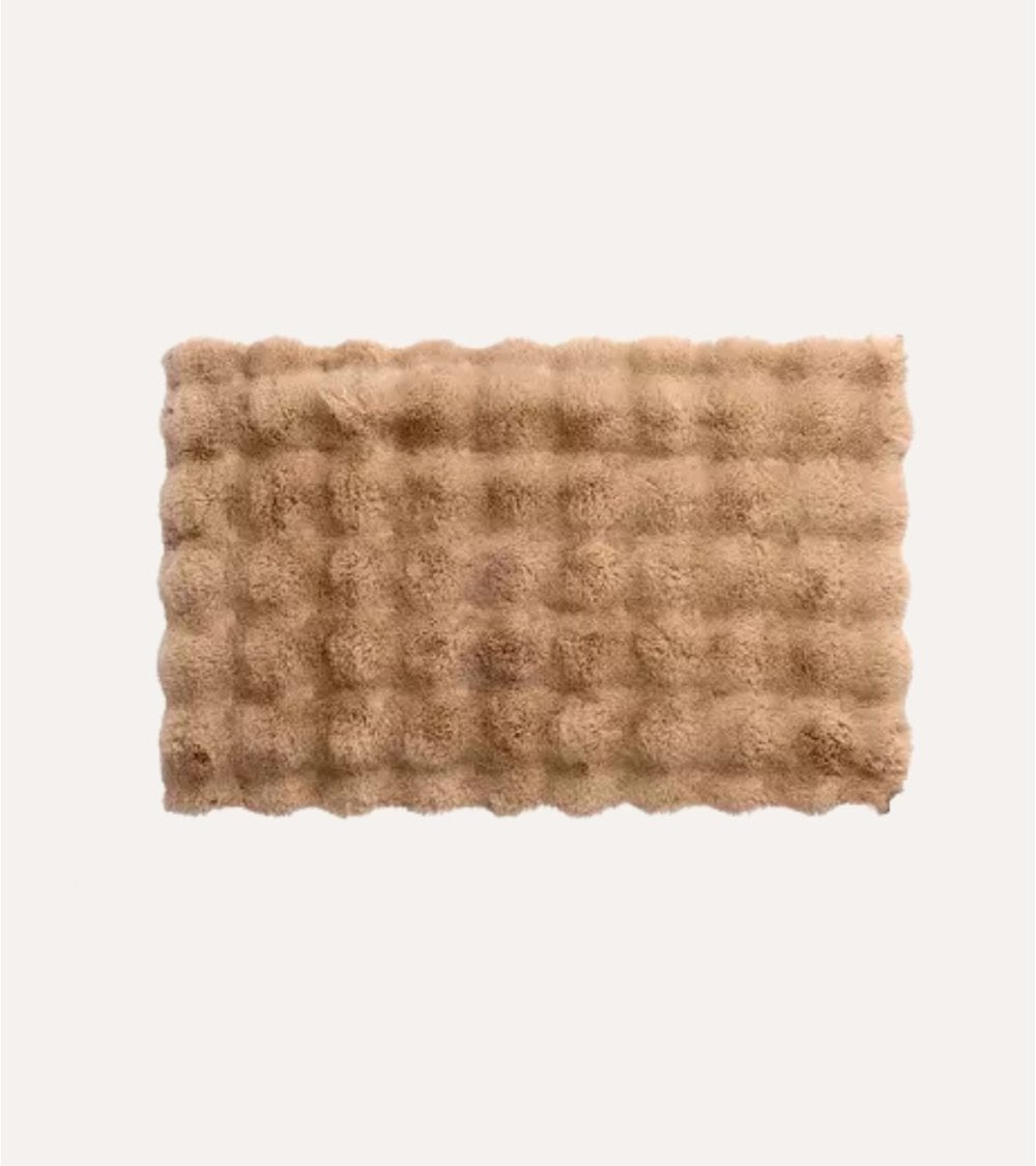 Alfombra de Baño Peluda con Base Antideslizante