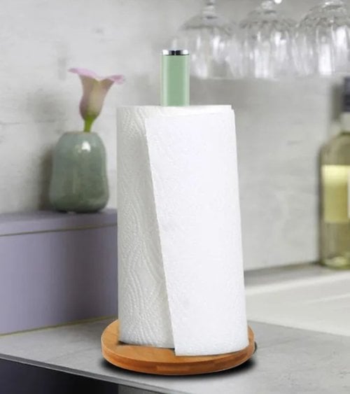 Portarrollo con Base de Madera