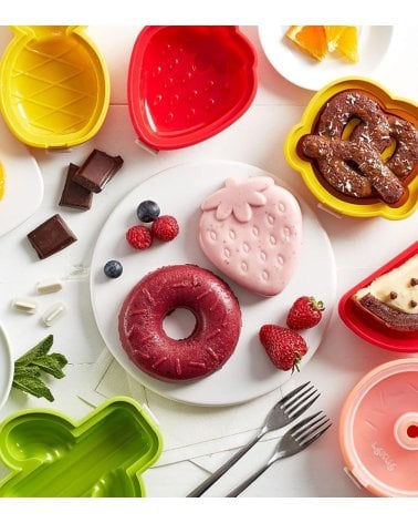 Molde de Helado Fresa de Plástico