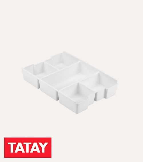 Bandeja con Compartimientos para Caja Multiusos de Plástico