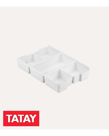 Bandeja con Compartimientos para Caja Multiusos de Plástico