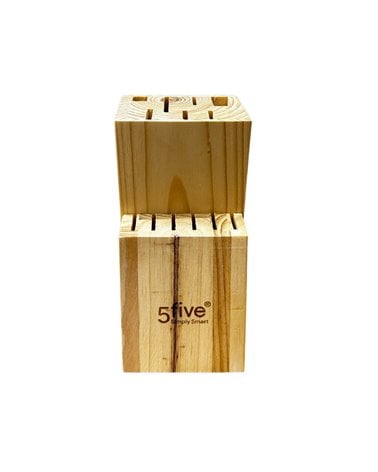 Bloque de Madera con Once Cuchillos, Afilador y Tijeras