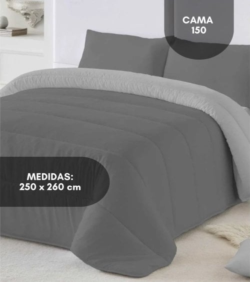 Edredón Nórdico Bicolor de Tacto de Plumas