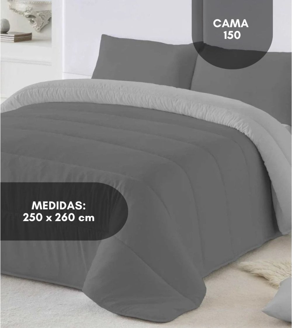 Edredón Nórdico Bicolor de Tacto de Plumas