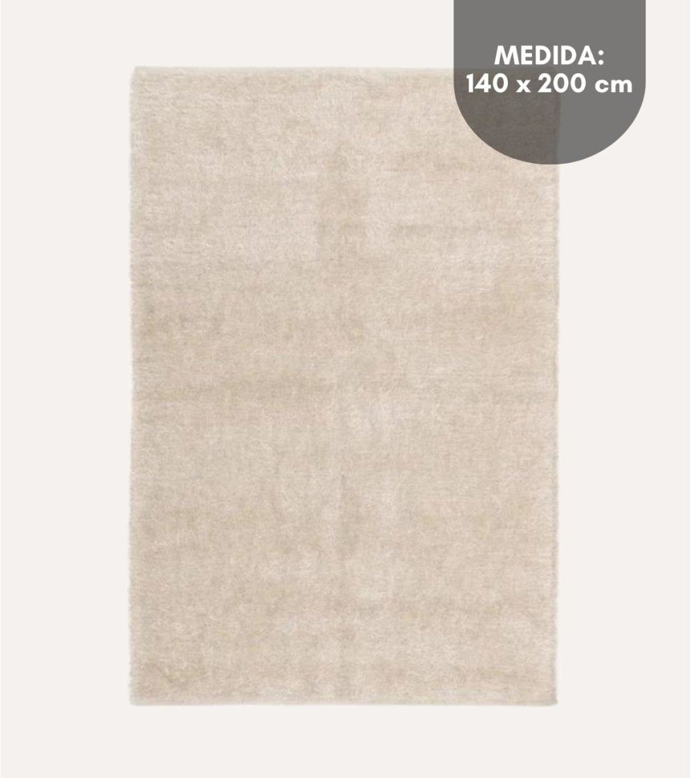 Alfombra Shaggy de Pelo Largo