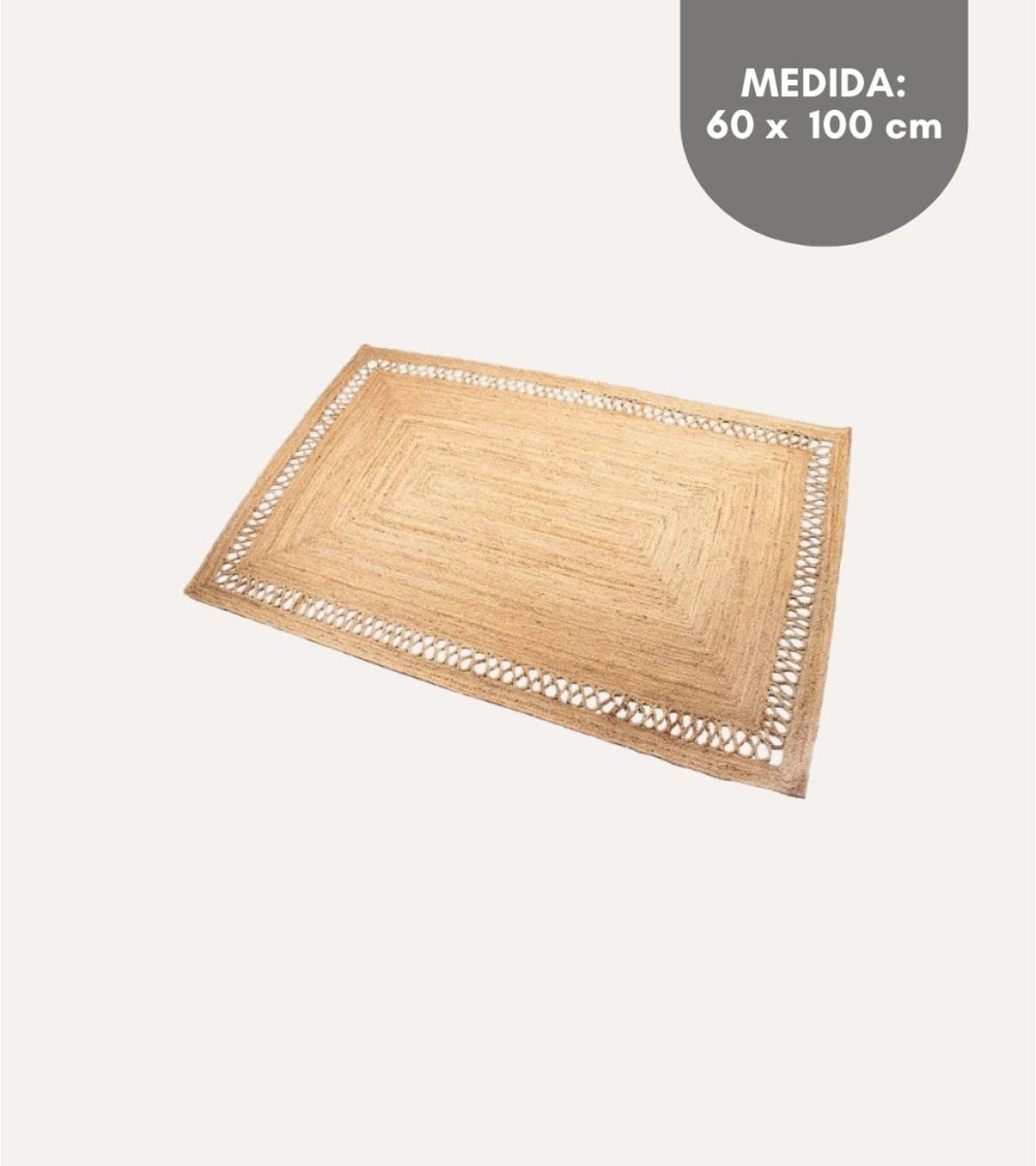 Alfombra Rectangular de Yute