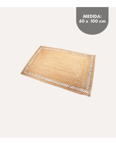 Alfombra Rectangular de Yute