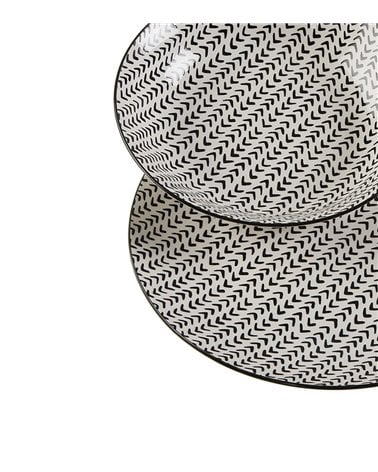 Vajilla de Porcelana 18 Piezas Circe Negra