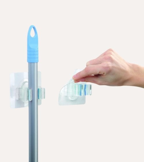 Soporte de Pared Quickfix para Escobas y Fregonas